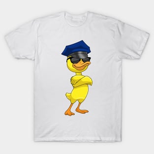 Duck as Police officer with Police cap T-Shirt